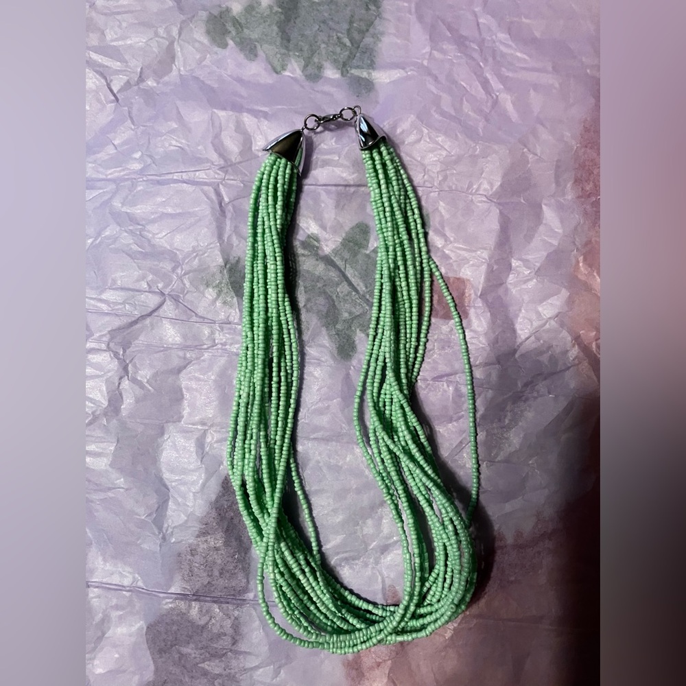 Sea bead necklace